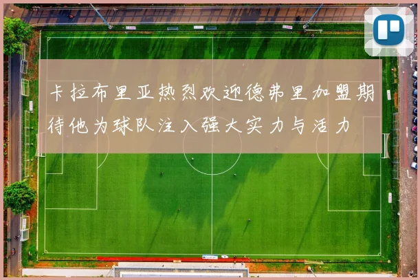 卡拉布里亚热烈欢迎德弗里加盟期待他为球队注入强大实力与活力